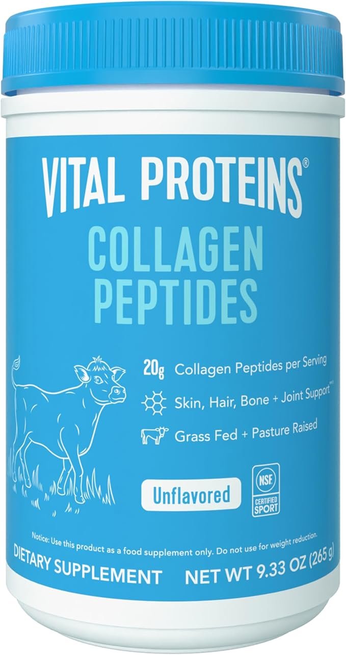 <br />
Click to see full view<br />
 Ask Rufus</p>
<p>What do customers say?</p>
<p>Is it suitable for adding to beverages?</p>
<p>Are there any potential allergens present?</p>
<p>Ask something else<br />
Vital Proteins Grass Fed Collagen Peptides Powder